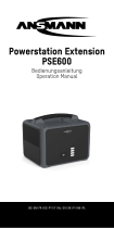 ANSMANN Erweiterungsmodul für Powerstation PS600AC, 640 Wh Bruksanvisningar