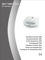 Emerio ST-109724.3 Sandwich Toaster Användarmanual