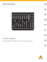 Behringer X-TOUCH COMPACT Universal USB-MIDI Controller Användarguide
