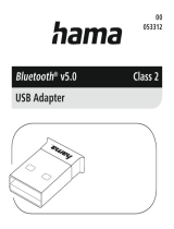 Hama 053312 Bluetooth USB Adapter Användarmanual