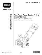 Toro Flex-Force Power System 60V MAX Snowthrower Användarmanual