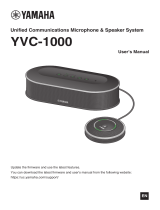 Yamaha YVC-1000 Användarmanual
