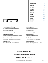 Vetus ELPS E-Drive Motor Control Lever Användarmanual