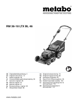 Metabo RM 36-18 LTX BL 46 Cordless Lawn Mower Bruksanvisningar