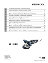 Festool RG 130 ECI Surface Restoration Grindres Användarmanual