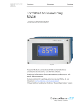 Endres+Hauser KA RIA16 Short Instruction