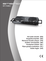 Emerio Doppelkochplatte "HP-114482.7", Schwarz, Ø 18,5 und 15,5 cm, 2500 Watt Användarmanual