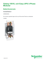 Schneider Electric Galaxy Batteribrytarsats Användarguide