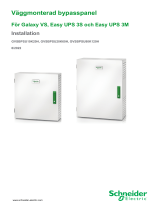 Schneider Electric Galaxy VS Väggmonterad underhållsbypasspanel Användarguide