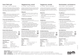 North Light Fasadbelysning solcell rund, svart Bruksanvisning