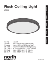 North Light Dimbar plafond 30 cm, tak / vägg Dot Bruksanvisning