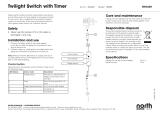 North Light Skymningsrelä / timer till ljusslingor IP44 Bruksanvisning