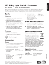 North Light Utbyggnadsslinga till ljusgardin LED Bruksanvisning