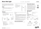 North Light Vägglampa Moon lamp Bruksanvisning