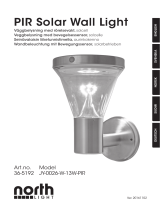 North Light Väggbelysning solcell Bruksanvisning