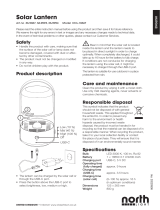 North Light Solcellslykta Bruksanvisning