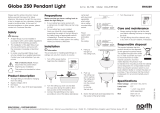 North Light Taklampa glob, 25 cm Bruksanvisning