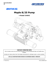Carlisle BINKS - Maple Pump 8/25 Användarmanual