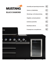 Mustang Gas grill Black Diamond 6+2 outdoor kitchen Bruksanvisning