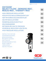 GCE OXYDOM, SELECT FLOW, DEMAND REG, RESUS REG, THERAPY REG Bruksanvisningar