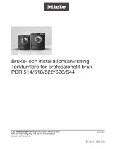 Miele PDR 544 ROP Bruksanvisningar