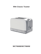 Witt Classic Toaster (musta) Bruksanvisning