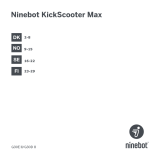 Ninebot UK KickScooter MAX G30D Bruksanvisning