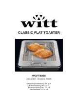 Witt Classic Flat toaster Bruksanvisning