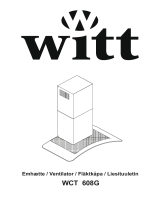 Witt WCT608G vægemhætte Bruksanvisning