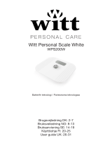 Witt Personal Scale White Bruksanvisning