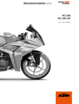 KTM RC 200 Bruksanvisning