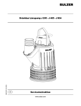 Sulzer J 205, J 405, J 604 Bruksanvisning