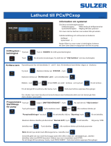 Sulzer PCx/PCxop Snabbstartsguide