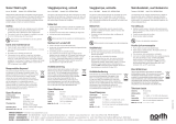 North Light Fasadbelysning solcell rund, svart Bruksanvisning