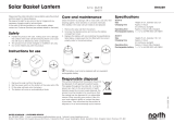 North Light Solcellslykta svartlackerad metall Bruksanvisning