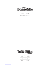 Trace Elliot BONNEVILLE Operating Instructions Manual