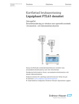 Endres+Hauser KA Liquiphant FTL63 Density Short Instruction