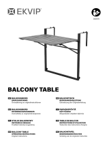 EKVIP 022570 Balcony Table Användarmanual