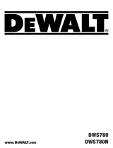 DeWalt DWS780 Användarmanual