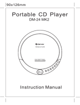 Denver Dm-24 Mk2 Portable CD Player Användarmanual