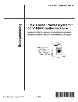 Toro Flex-Force Power System 2 AMP 60V MAX Battery Charger Användarmanual