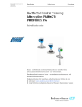 Endres+Hauser KA Micropilot FMR67B PROFIBUS PA Short Instruction