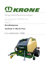 Krone BA VariPack V 190 XC Plus (RP301-21) Bruksanvisningar