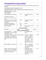 Dometic GLO-A400 - Product Information Sheet Produktinformation