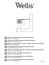 Wellis Plastic Flexible Drain S Pipe for Toilet Användarmanual