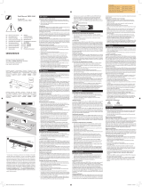 Sennheiser SB02-WM Wall Mount Användarmanual