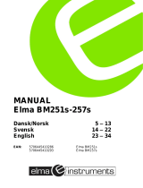 Elma Instruments BM251s Användarmanual