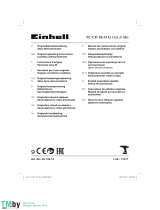 EINHELL TC-CD 18-35 Li Cordless Drill Screwdriver Användarmanual