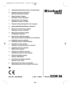 EINHELL TE-VC 2230 SA Användarmanual