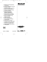EINHELL DSL 250/1 Pneumatic Pin Grinder Användarmanual